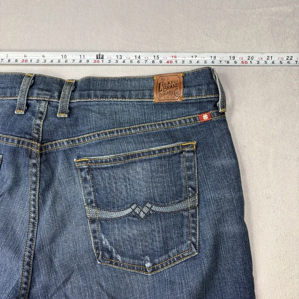 Lucky Brand By Gene Montesano Short Inseam  Jeans Women's Size 18 Blue boot cut